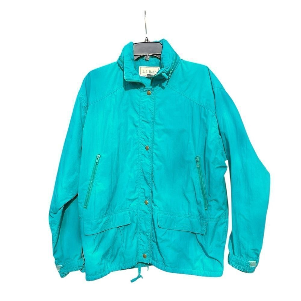 Vintage 90s L.L.Bean Teal Nylon Windbreaker – Women’s L
